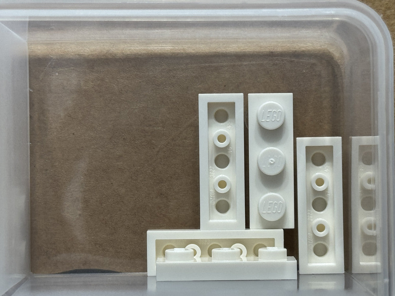 LEGO Parts - White Plate 1 x 3 - No 3623 - QTY 5