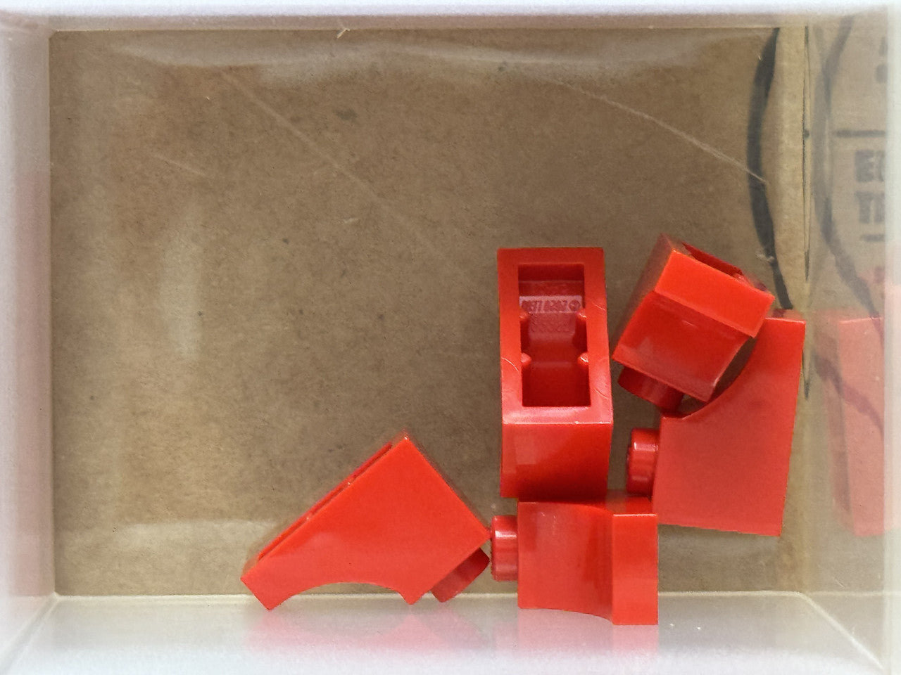 LEGO Parts - Red Arch 1 x 2 Inverted - No 78666 - QTY 5
