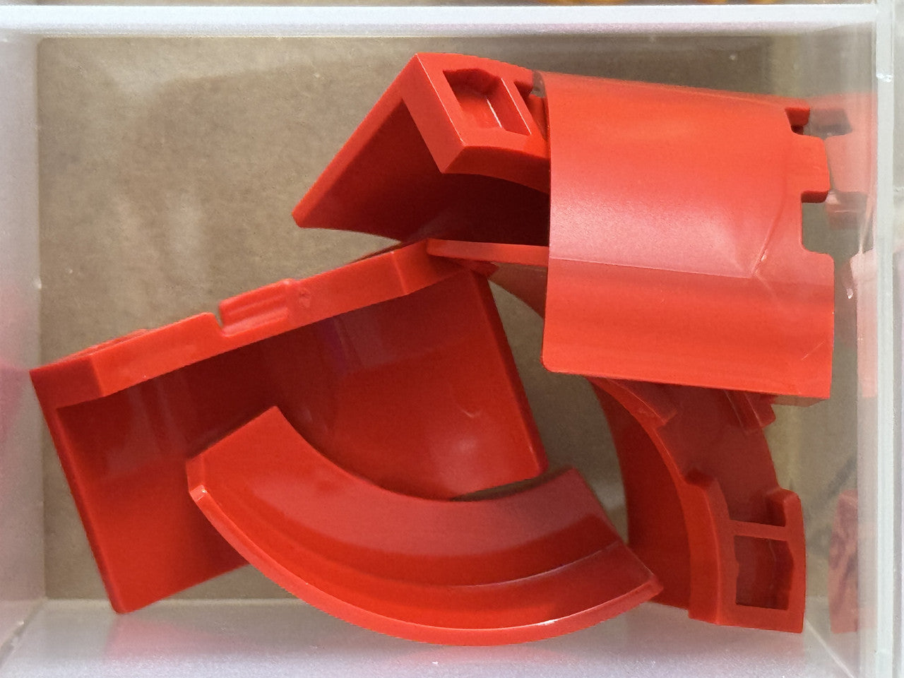 LEGO Parts - Red Panel 3 x 3 x 2 Corner Convex - No 3535 - QTY 5