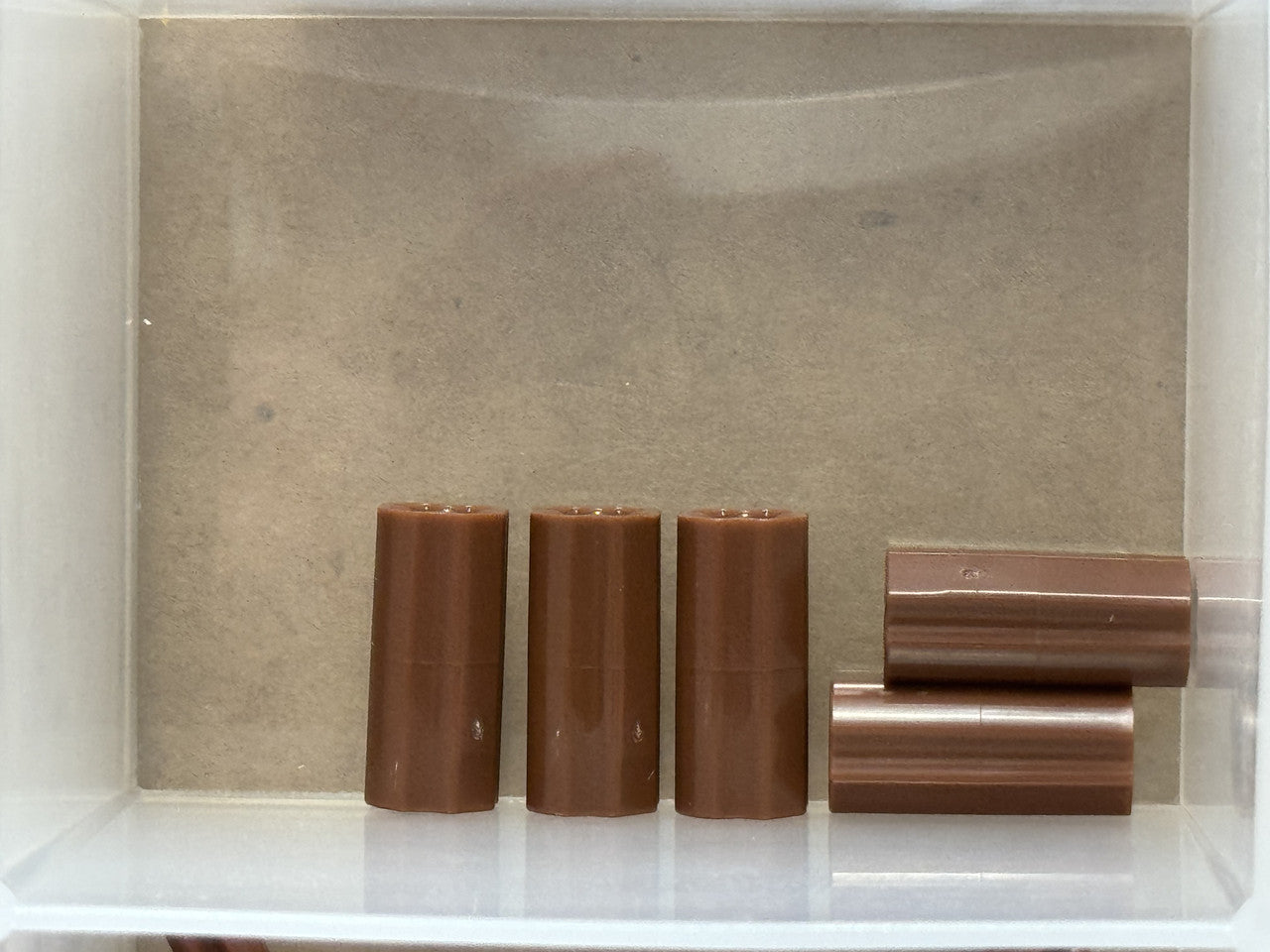 LEGO Parts - Reddish Brown Technic, Axle Connector 2L - No 6538c - QTY 5
