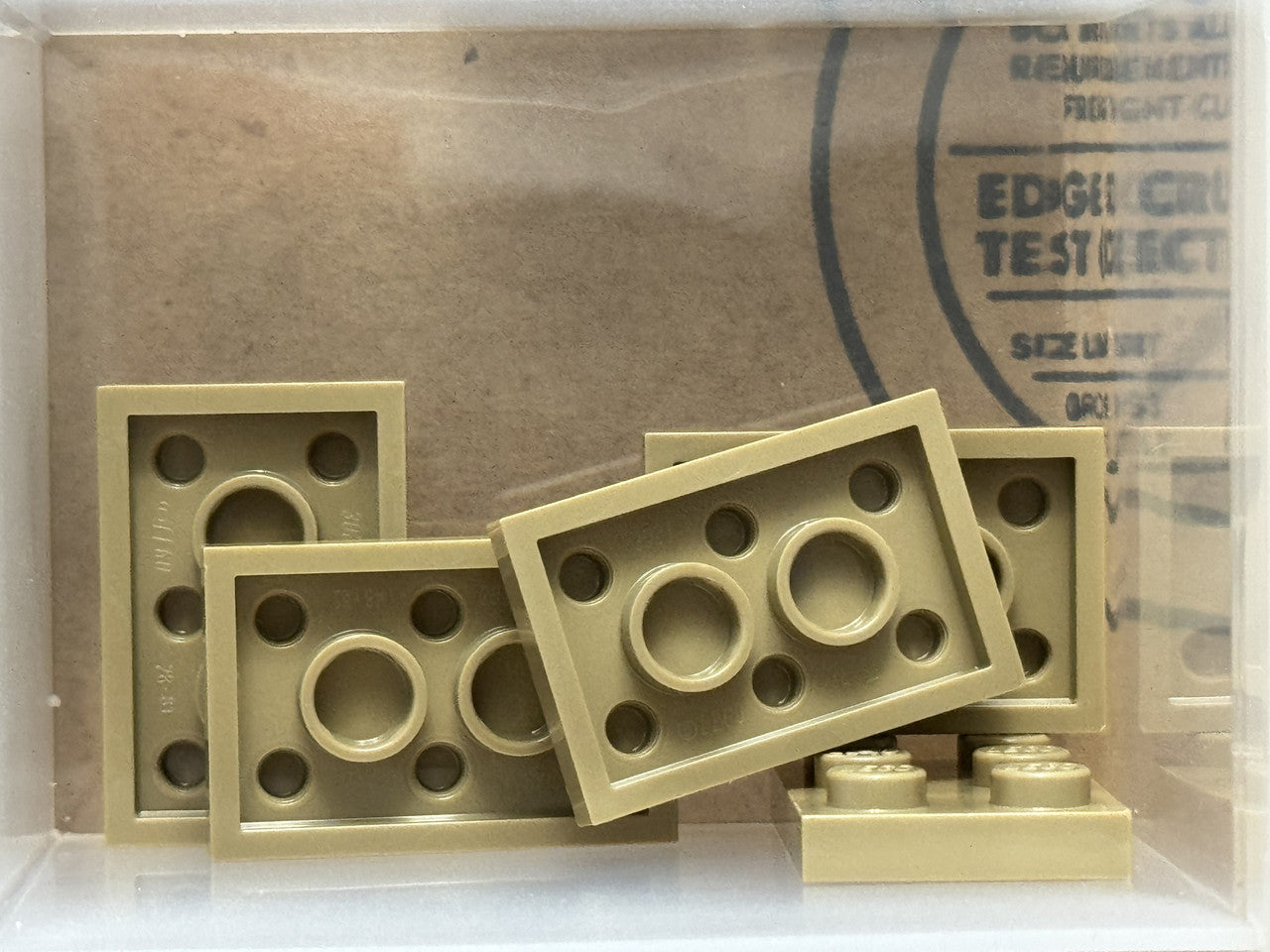 LEGO Parts - Dark Tan Plate 2 x 3 - No 3021 - QTY 5