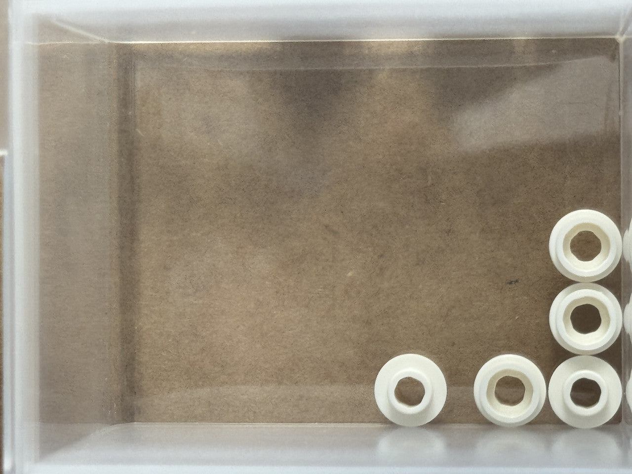 LEGO Parts - White Plate, Round 1 x 1 with Open Stud - No 85861 - QTY 5