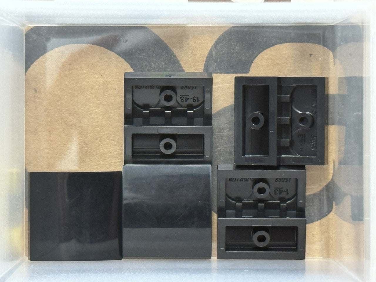 LEGO Parts - Black Slope, Curved 2 x 2 x 2/3 - No 15068 - QTY 5