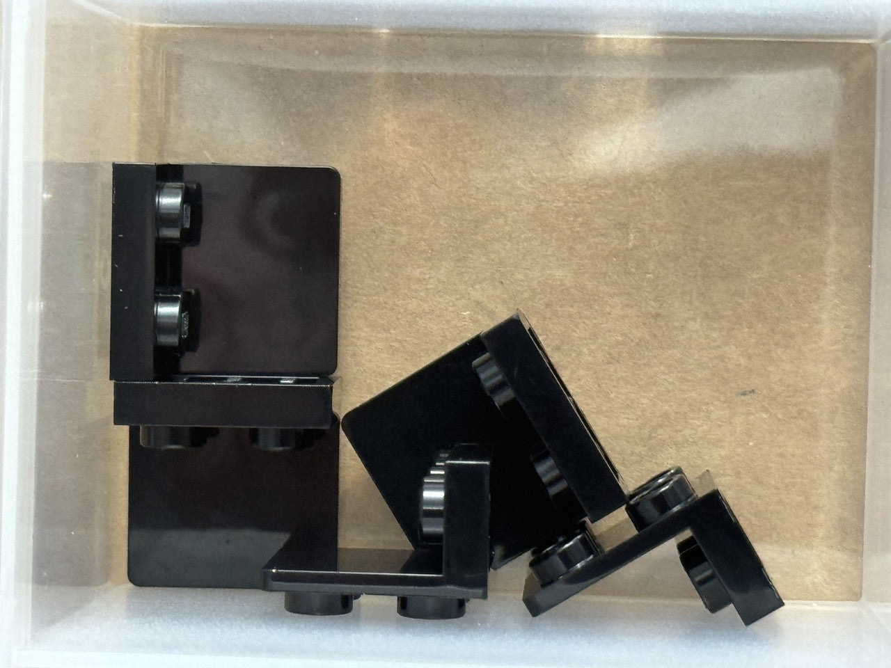 LEGO Parts - Black Bracket 1 x 2 - 2 x 2 Inverted - No 99207 - QTY 5