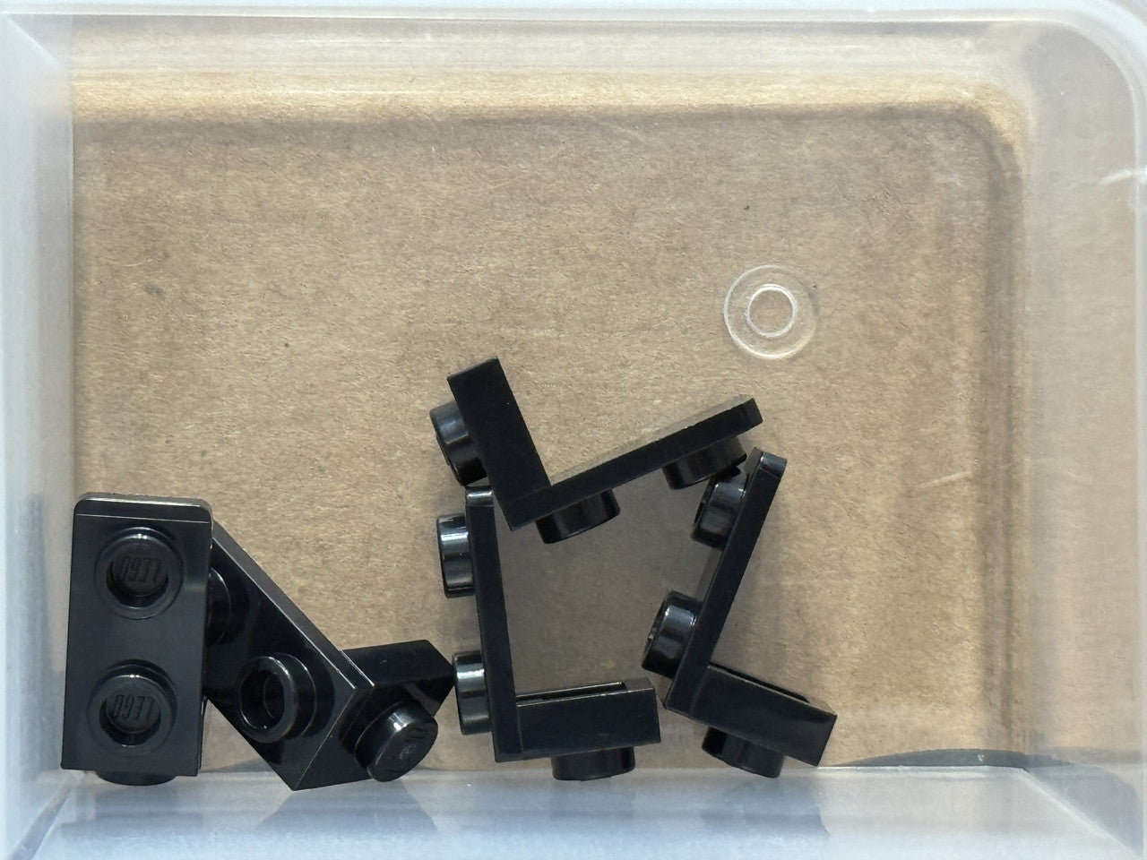 LEGO Parts - Black Bracket 1 x 1 - 1 x 2 - No 79389 - QTY 5