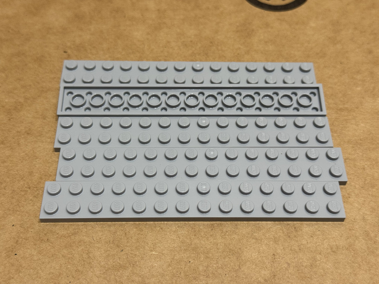 LEGO Parts - Light Bluish Gray Plate 2 x 14 - No 91988 - QTY 5