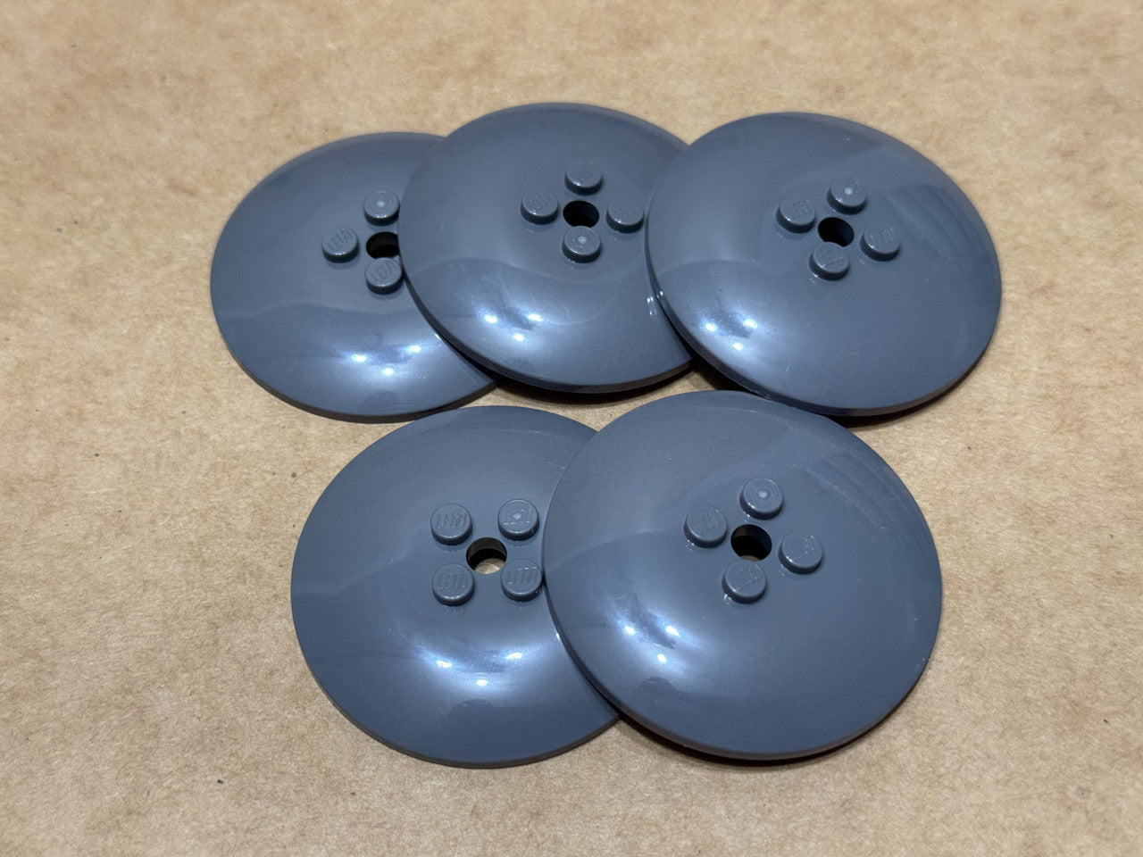 LEGO Parts - Dark Bluish Gray Dish 6 x 6 Inverted (Radar) - No 44375b - QTY 5