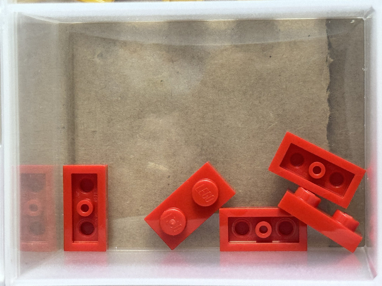LEGO Parts - Red Plate 1 x 2 - No 3023 - QTY 5