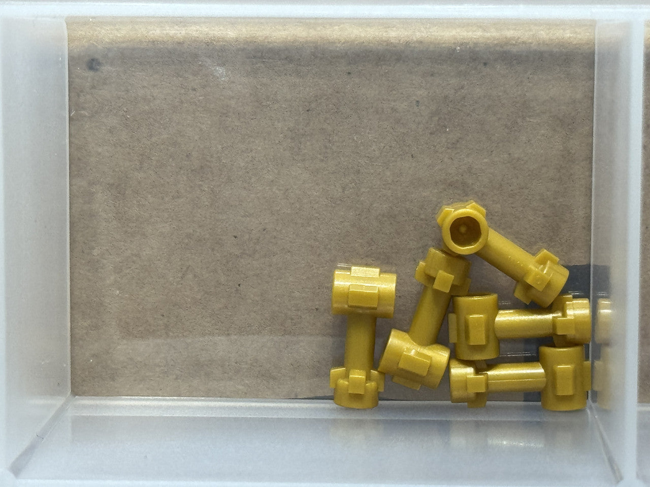 LEGO Parts - Pearl Gold Bar 1L Top Stud and 2 Side Studs - No 92690 - QTY 5