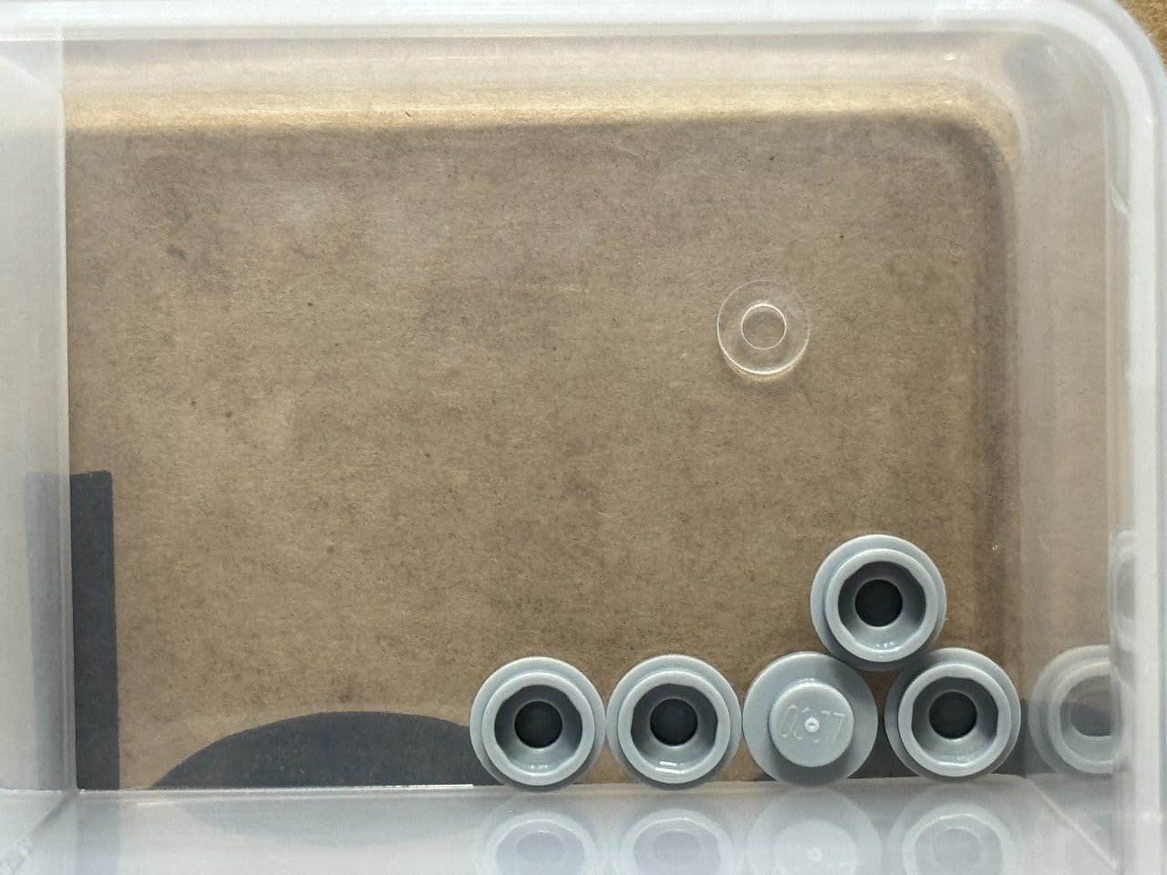 LEGO Parts - Light Bluish Gray Plate, Round 1 x 1 - No 4073 - QTY 5