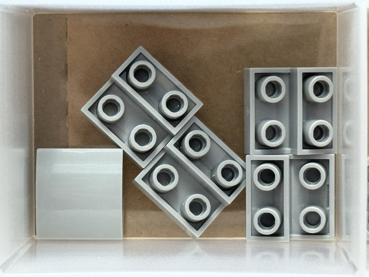 LEGO Parts - Light Bluish Gray Slope, Curved 2 x 2 Inverted - No 32803 - QTY 5