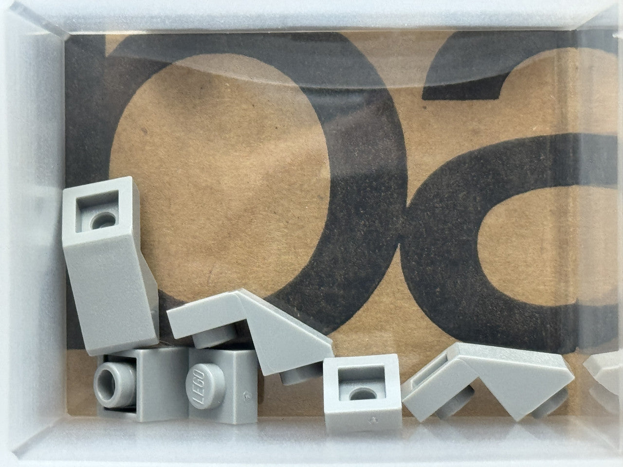 LEGO Parts - Light Bluish Gray Slope, Inverted 45 2 x 1 Cutout - No 2310 - QTY 5