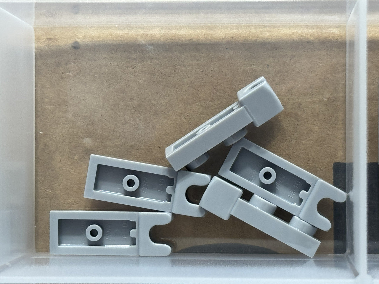 LEGO Parts - Light Bluish Gray Plate 1 x 2 Tow Socket End - No 14418 - QTY 5