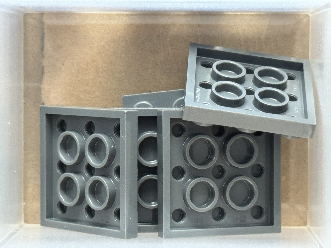 LEGO Parts - Dark Bluish Gray Plate 3 x 3 - No 11212 - QTY 5