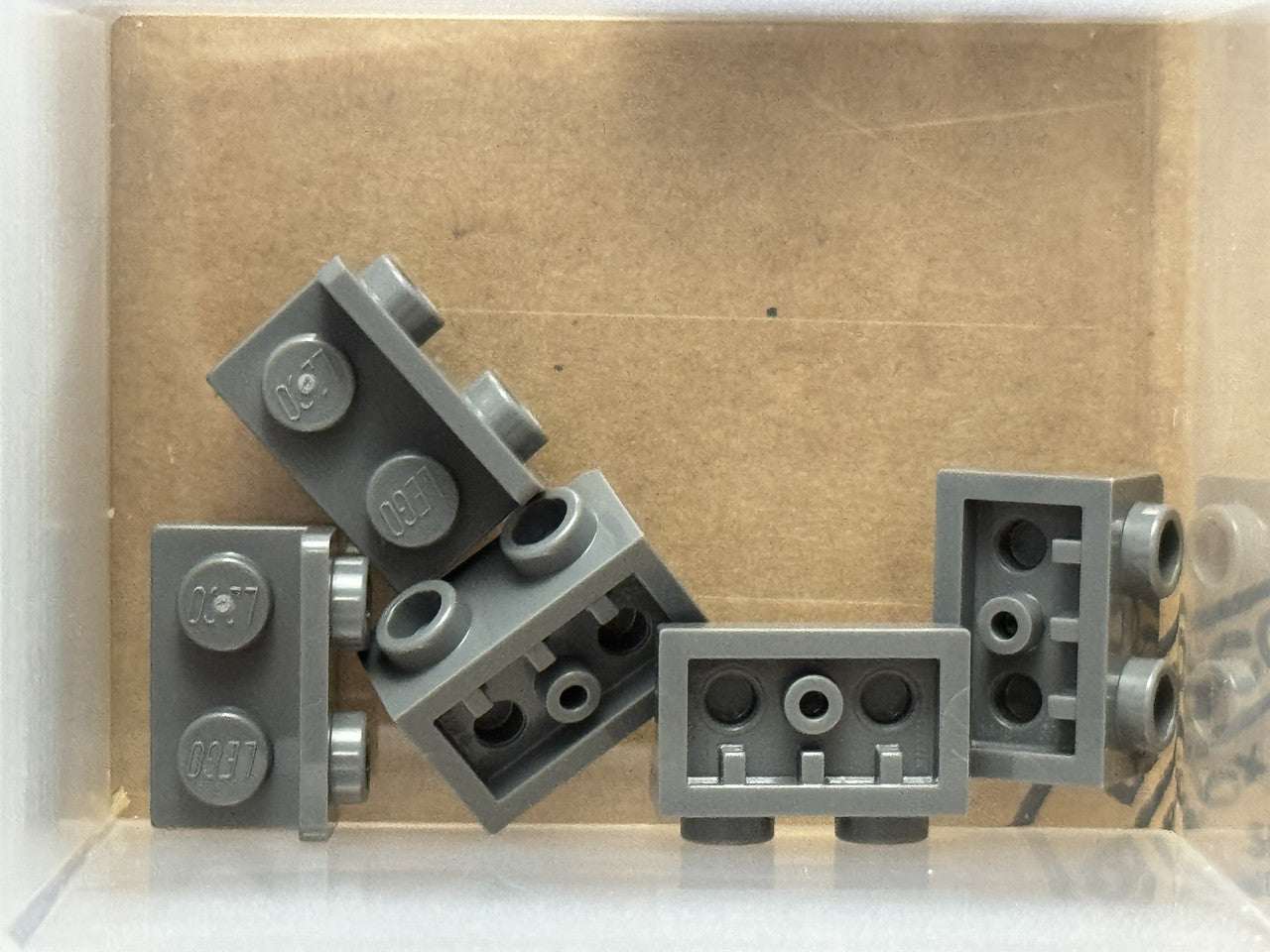 LEGO Parts - Dark Bluish Gray Bracket 1 x 2 - 1 x 2 Inverted - No 99780 - QTY 5
