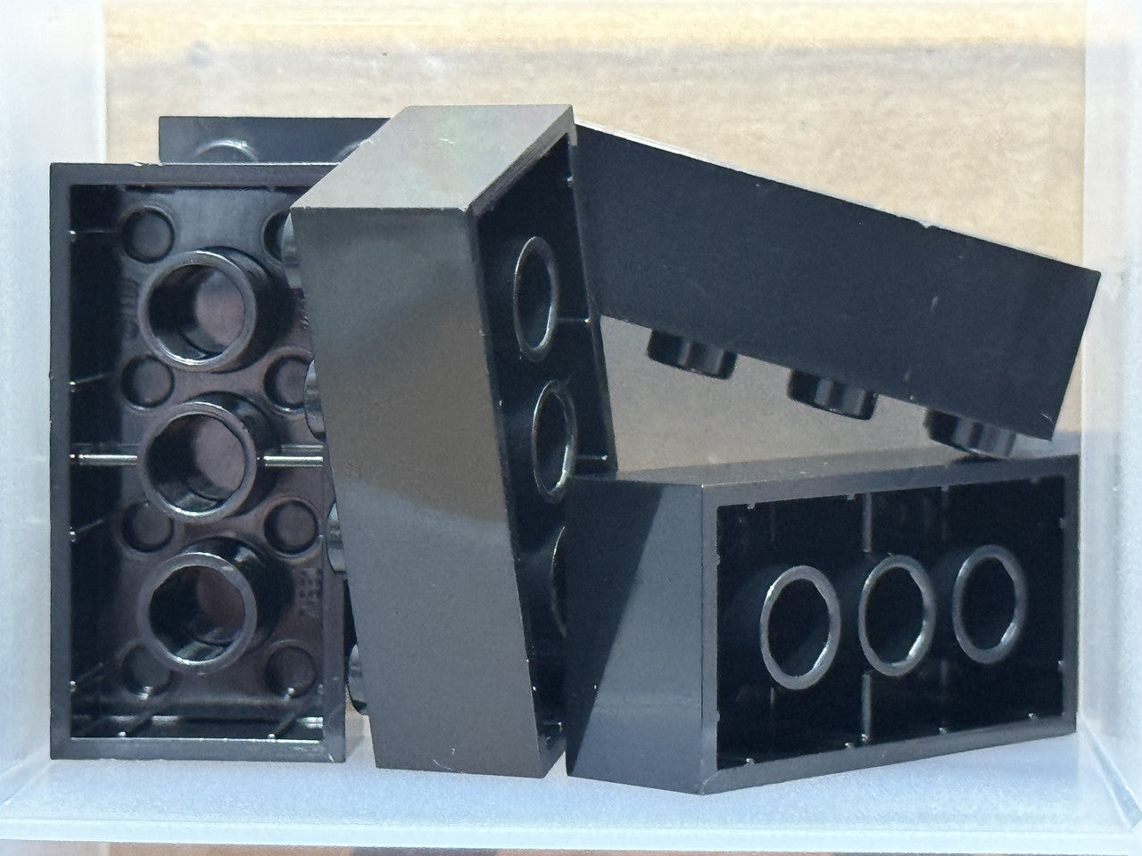LEGO Parts - Black Brick 2 x 4 - No 3001 - QTY 5