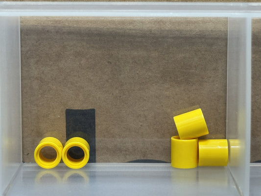LEGO Parts - Yellow Technic, Liftarm Thick 1 x 1 (Spacer) - No 18654 - QTY 5