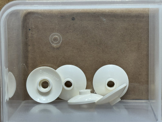 LEGO Parts - White Dish 2 x 2 Inverted (Radar) - No 4740 - QTY 5