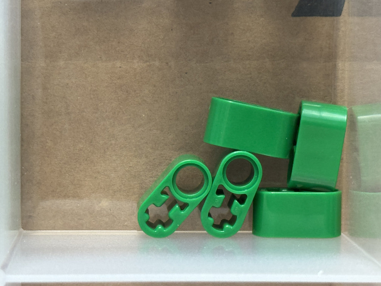 LEGO Parts - Green Technic, Liftarm Thick 1 x 2 - Axle Hole - No 60483 - QTY 5