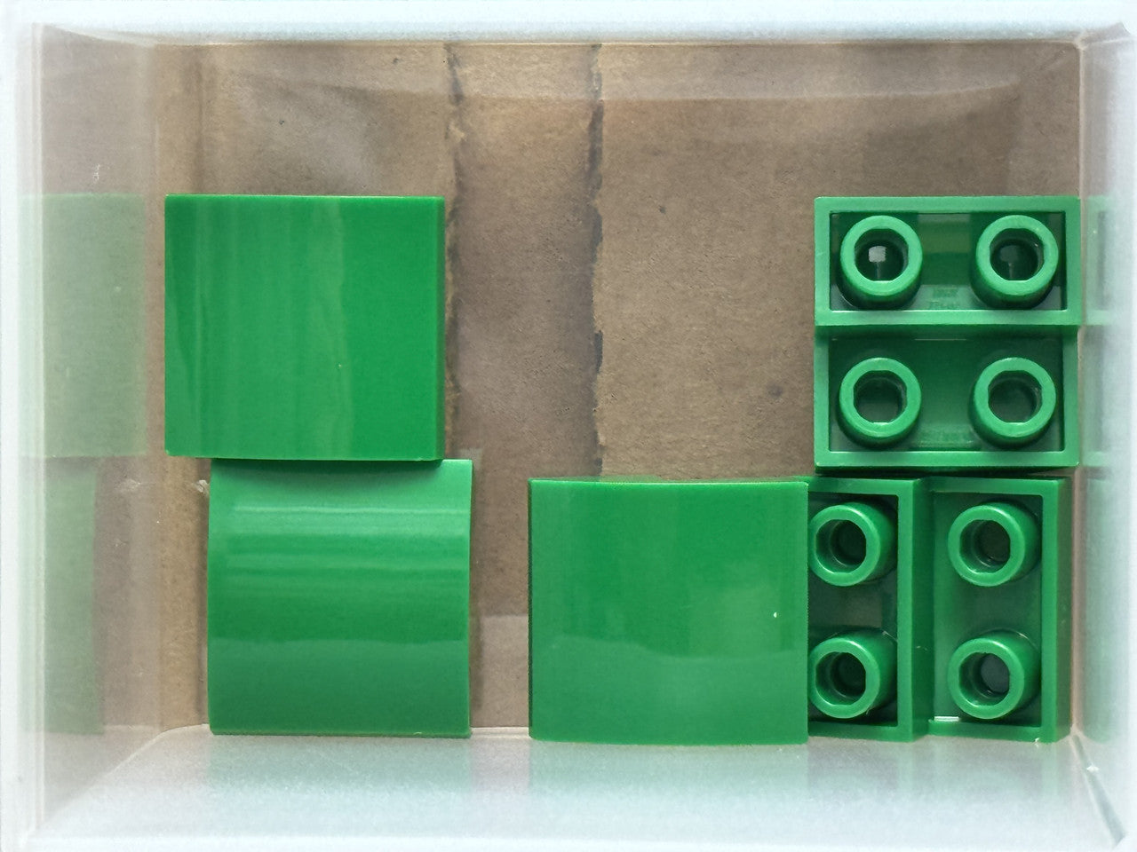 LEGO Parts - Green Slope, Curved 2 x 2 x 2/3 Inverted - No 32803 - QTY 5