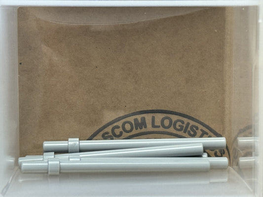 LEGO Parts - Light Bluish Gray Bar 6L with Stop Ring - No 63965 - QTY 5
