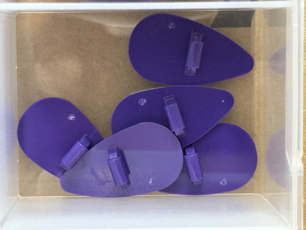 LEGO Parts - Dark Purple Minifigure, Shield Oval - No 2586 - QTY 5