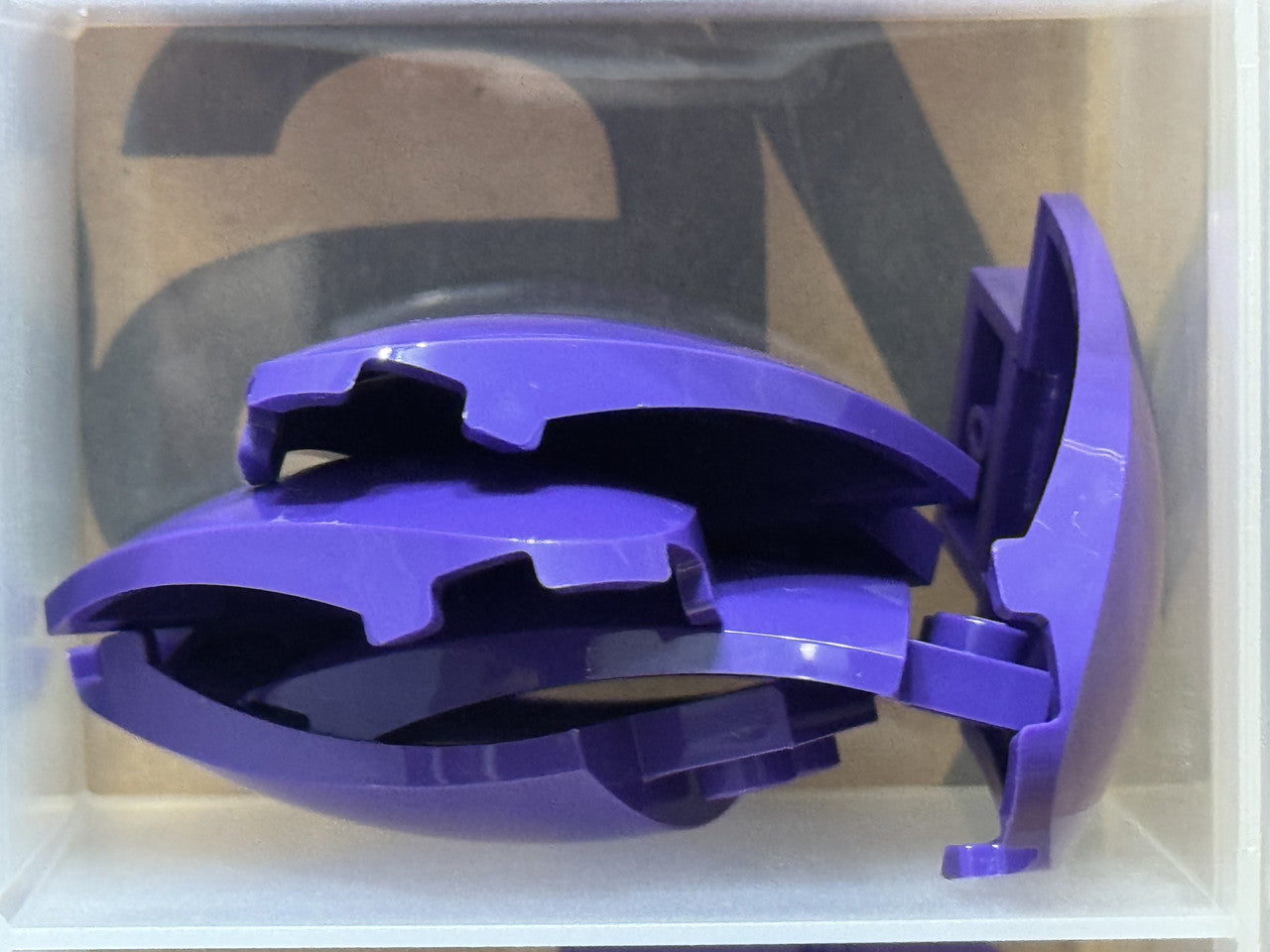 LEGO Parts - Dark Purple Brick, Round 4 x 5 x 1 Half 2 Studs - No 7613 - QTY 5