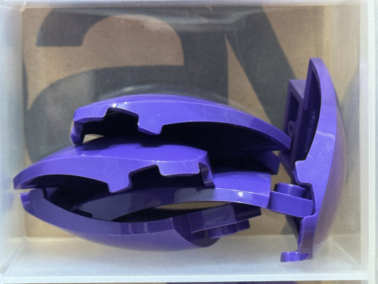 LEGO Parts - Dark Purple Brick, Round 4 x 5 x 1 Half 2 Studs - No 7613 - QTY 5