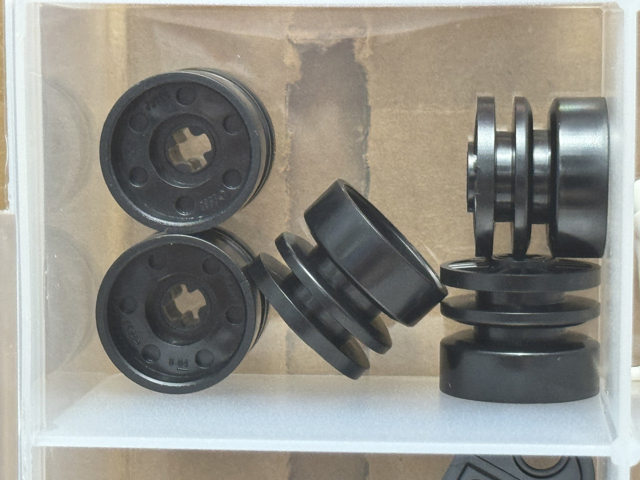 LEGO Parts - Black Wheel 18mm D. x 14mm - No 55982 - QTY 5