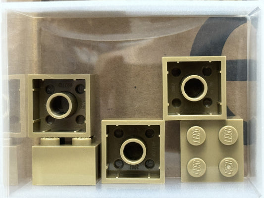 LEGO Parts - Dark Tan Brick 2 x 2 - No 3003 - QTY 5
