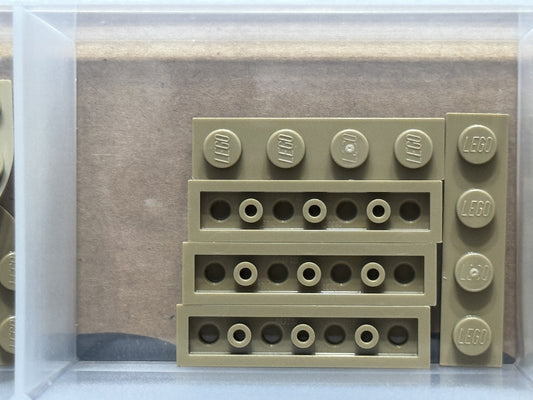 LEGO Parts - Dark Tan Plate 1 x 4 - No 3710 - QTY 5