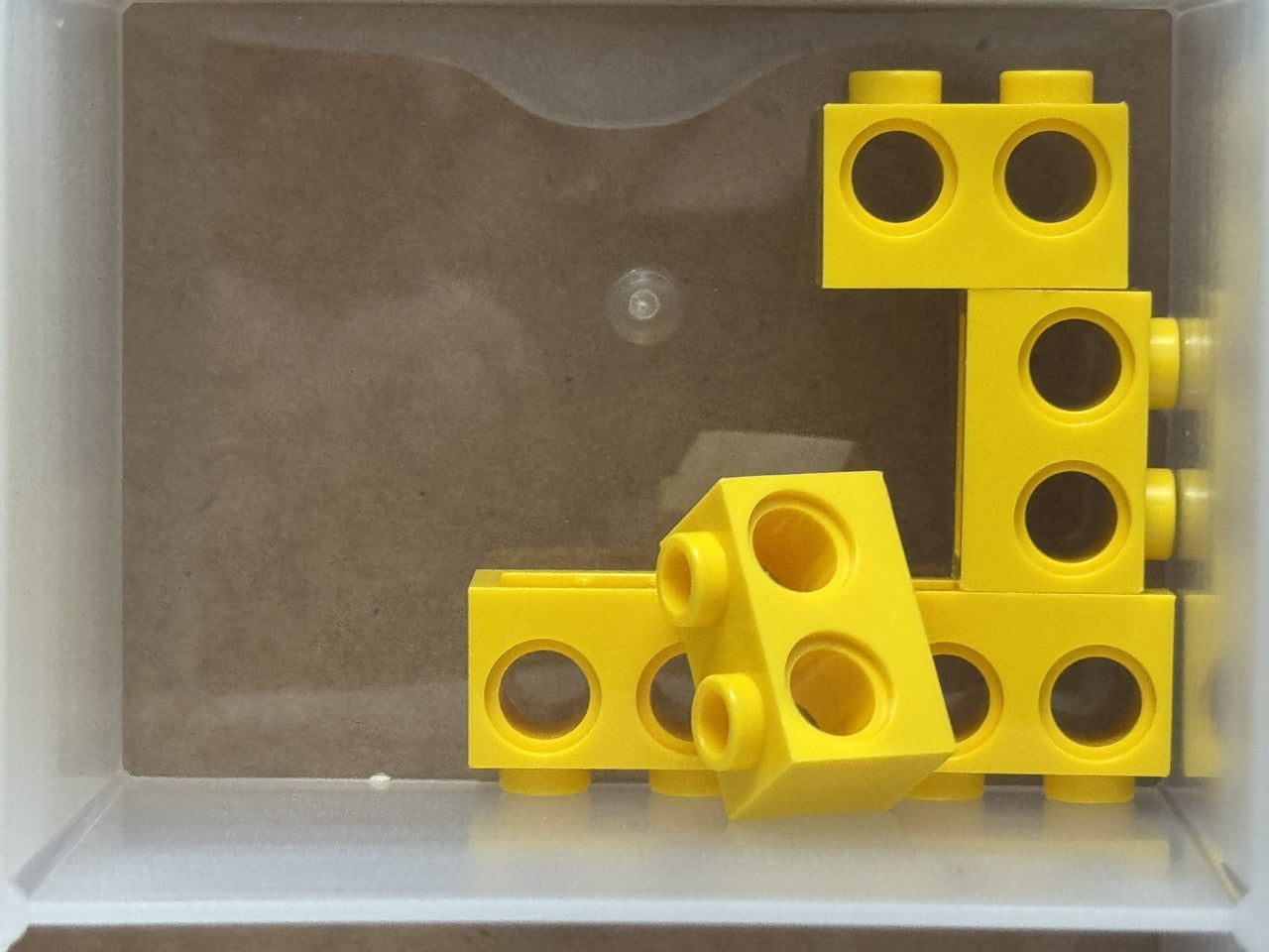 LEGO Parts - Yellow Technic, Brick 1 x 2 with Holes - No 32000 - QTY 5