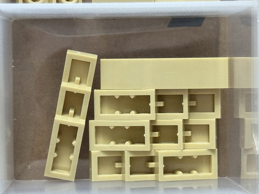 LEGO Parts - Tan Slope, Curved 4 x 1 - No 61678 - QTY 5