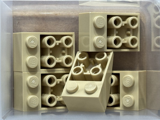 LEGO Parts - Tan Slope, Inverted 33 3 x 2 - No 2752 - QTY 5