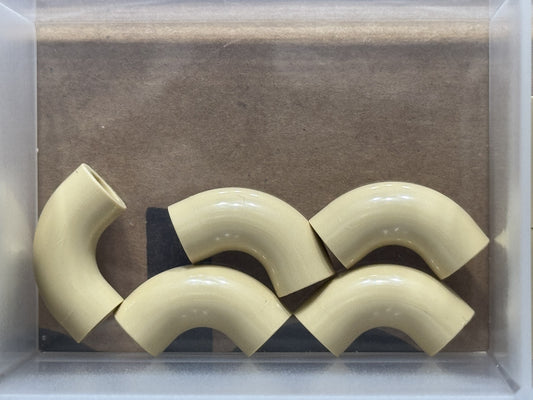 LEGO Parts - Tan Brick, Round Tube 1 x 1 d. 90 degrees - No 25214 - QTY 5