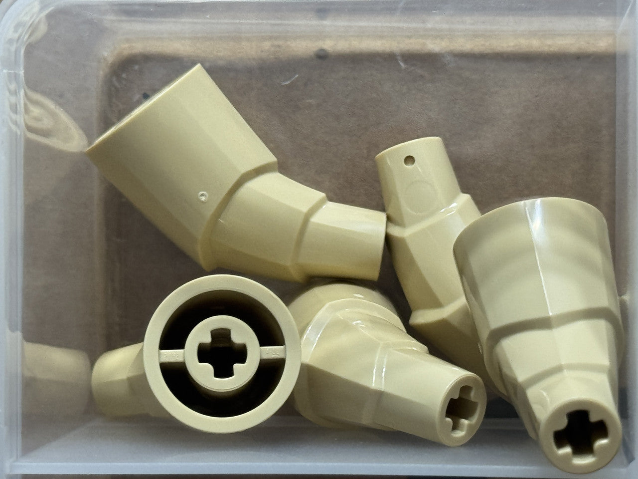 LEGO Parts - Tan Dragon Tail / Horn Section Stepped - No 2142 - QTY 5