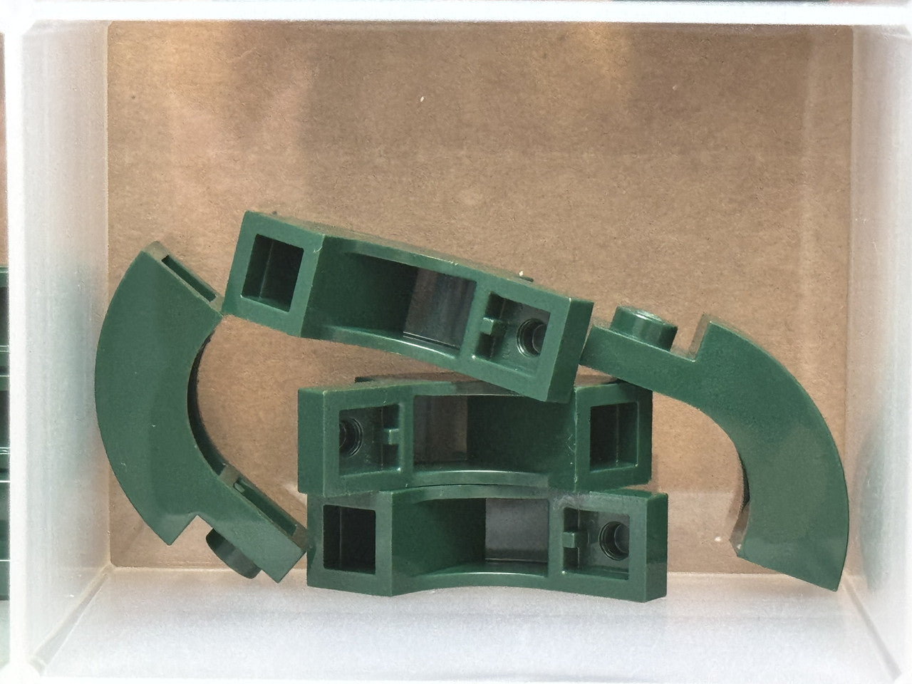 LEGO Parts - Dark Green Arch 1 x 3 x 1 2/3 Curved Top - No 5843 - QTY 5