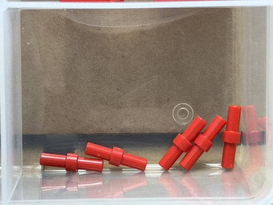 LEGO Parts - Red Bar 2L with Stop Ring - No 78258 - QTY 5
