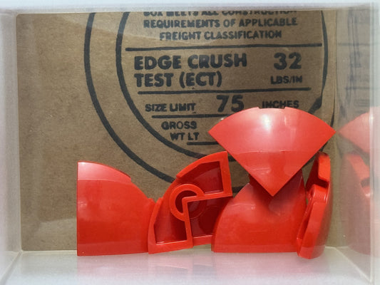 LEGO Parts - Red Slope, Curved 2 x 2 x 2/3 Corner Round - No 5852 - QTY 5
