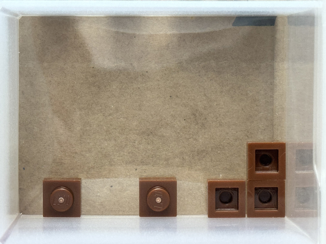 LEGO Parts - Reddish Brown Plate 1 x 1 - No 3024 - QTY 5