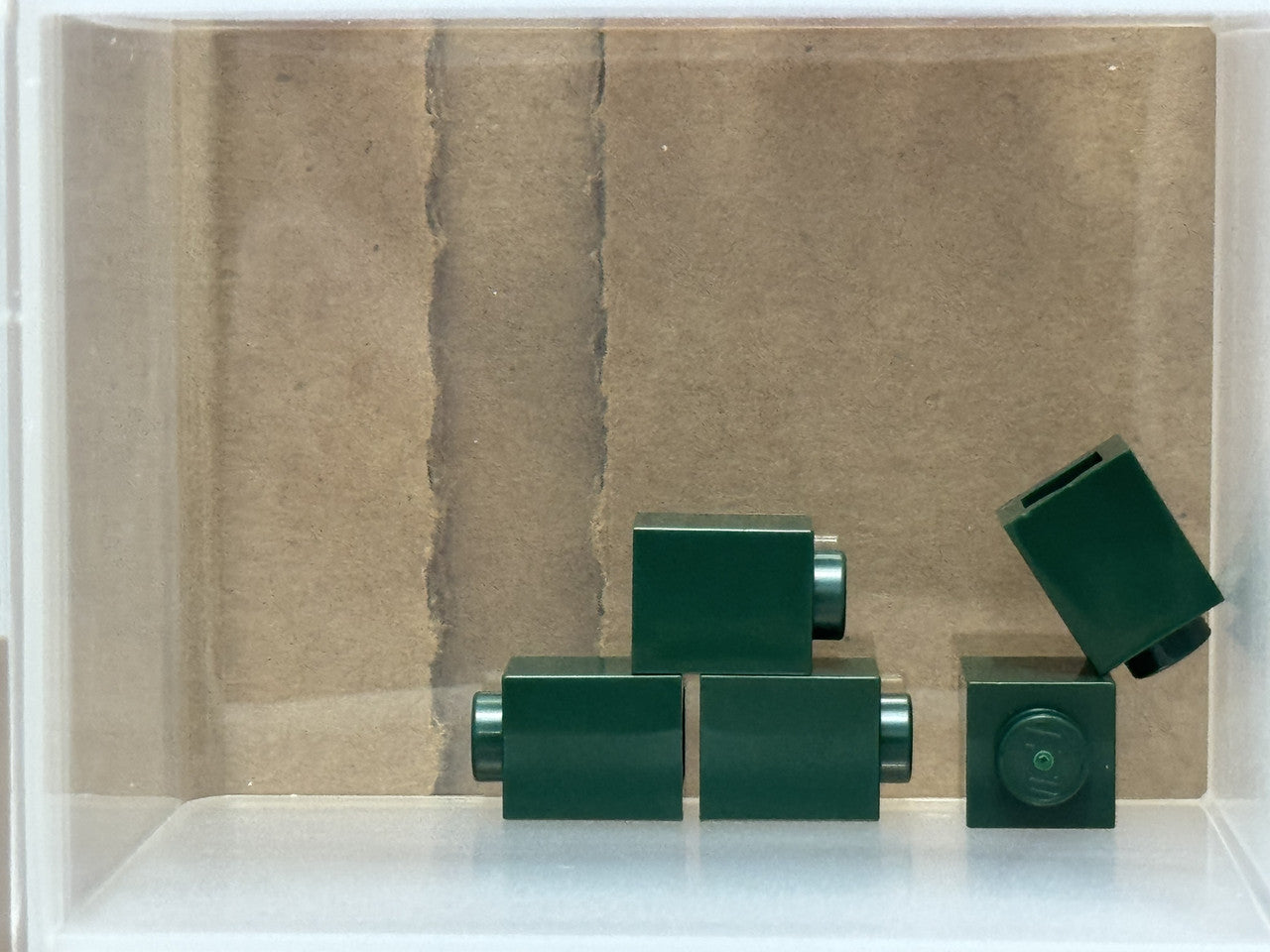 LEGO Parts - Dark Green Brick 1 x 1 - No 3005 - QTY 5