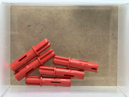 LEGO Parts - Red Technic, Axle 1L with Pin 2L - No 11214 - QTY 5
