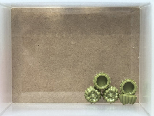 LEGO Parts - Olive Green, Hair Small Stud Size Spiky Tuft - No 68212 - QTY 5