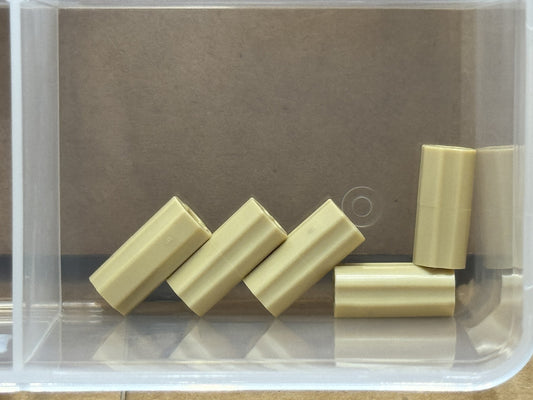 LEGO Parts - Tan Technic, Axle Connector 2L - No 6538c - QTY 5
