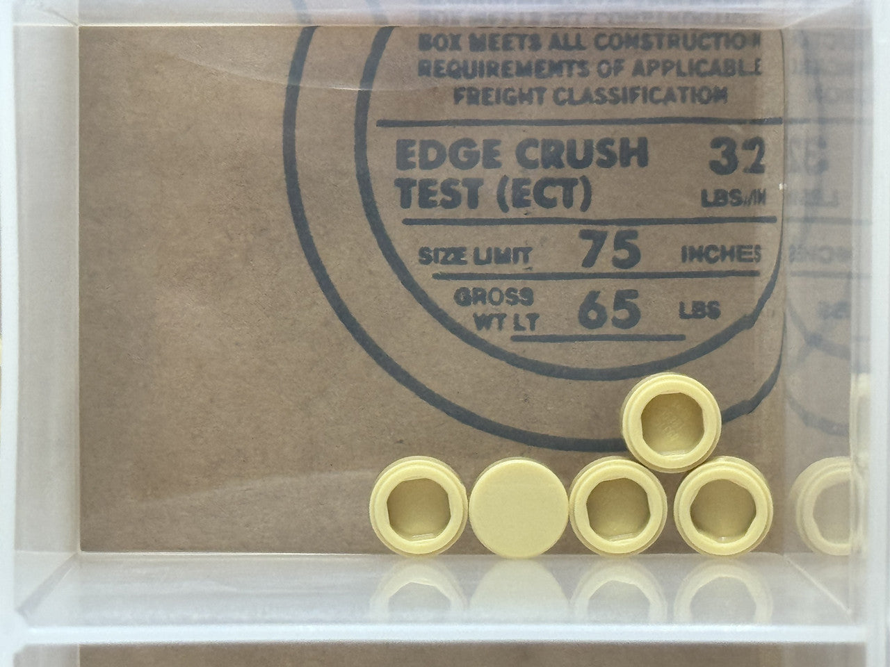 LEGO Parts - Tan Tile, Round 1 x 1 - No 98138 - QTY 5