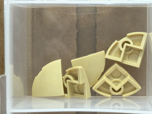 LEGO Parts - Tan Slope, Curved 2 x 2 x 2/3 Corner Round - No 5852 - QTY 5