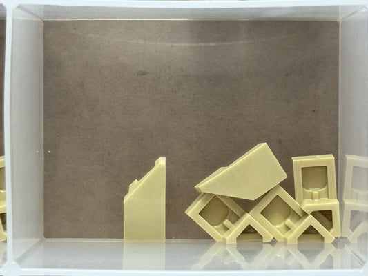 LEGO Parts - Tan Wedge 2 x 1 x 2/3 Left - No 29120 - QTY 5