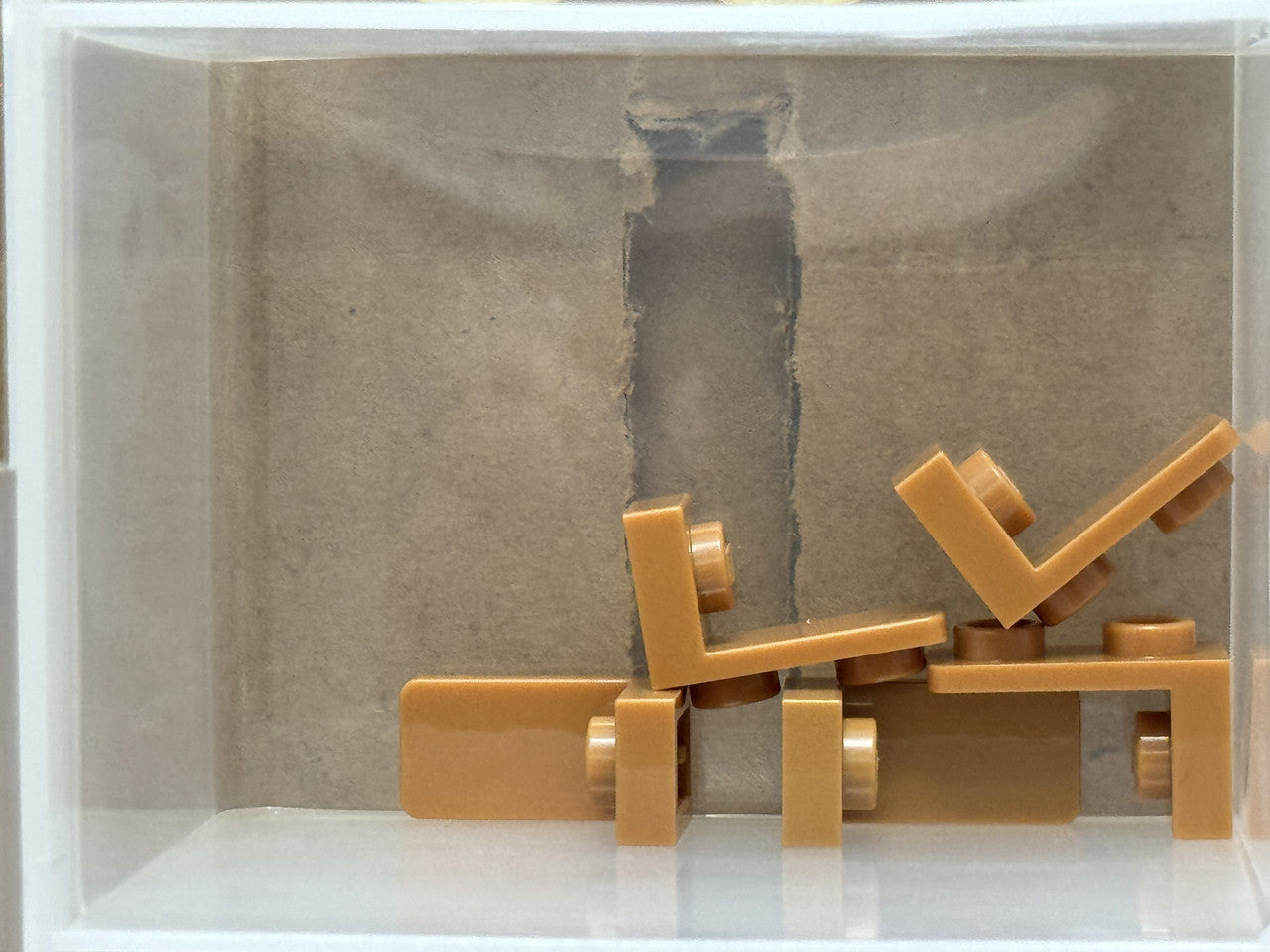 LEGO Parts - Medium Nougat Bracket 1 x 1 - 1 x 2 Inverted - No 73825 - QTY 5