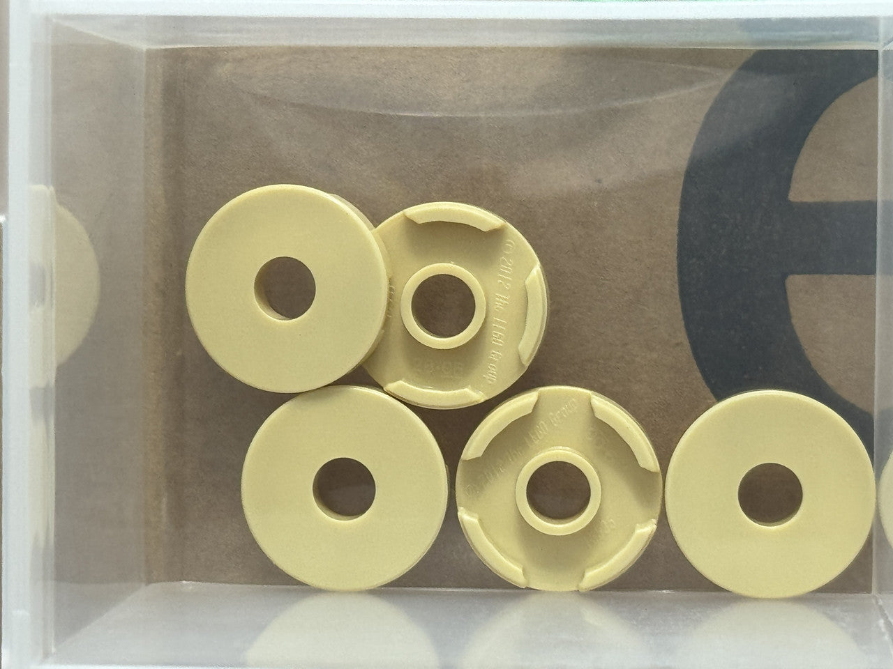 LEGO Parts - Tan Tile, Round 2 x 2 with Hole - No 15535 - QTY 5