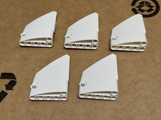 LEGO Parts - White Technic, Panel Fairing #13 - No 64394 - QTY 5
